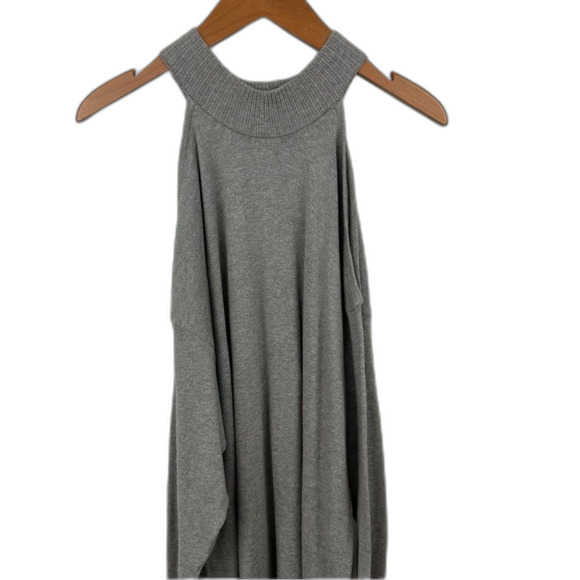 Torrid Grey High Neck Cold Shoulder Knit Sweater Dress NWT Size 1X Flawed - Picture 6 of 16